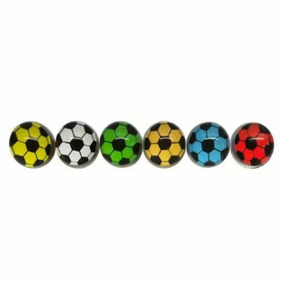 Spretthoppballer Fotball Mix - &Oslash; 3,2 cm (50 stk.)
