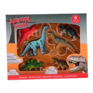 ANIMAL WORLD - Dinosaur Lekesett (6 Figurer)