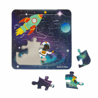 Mix Verdensrom-puslespill - 14x14 cm (50 stk)