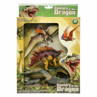 DINOSAUR LEKEFIGURER SETT MED 3 DELER - I STOR GAVEESKE (1 stk.)