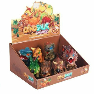 DINOSAURFIGURER MED LYD I DISPLAY (8 stk.)