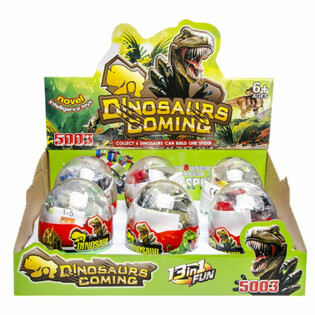 Bricks Byggeklosser - Dinosaur-sett i Kapsel-display (6 stk)