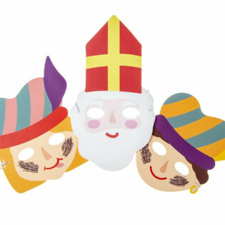 SINTERKLAAS - SINT & PIET SKUMMASKER (48 stk.)