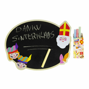 Sinterklaas krittavle inkl. eske med kritt (24 stk.)