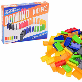 Domino Sett - 100 Brikker i Gaveeske