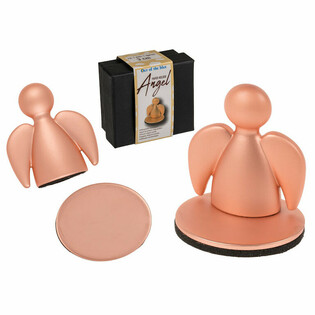 SKYTSENGEL - MAGNETISK PAPIRHOLDER I METALL - I GAVEESKE (24 stk)