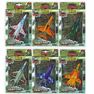 F16 Fly i Die-Cast Metall (6 stk.)