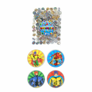 Mix Superhelter - Spretterter &Oslash;3,3 cm (100 stk)