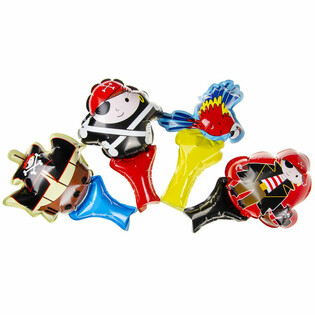 Selvoppblåsende Pirat Håndballonger (48 stk.)