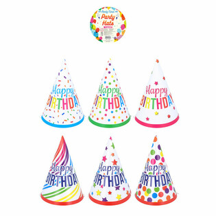 Partyhatter Mix 'Happy Birthday' (120 stk.)