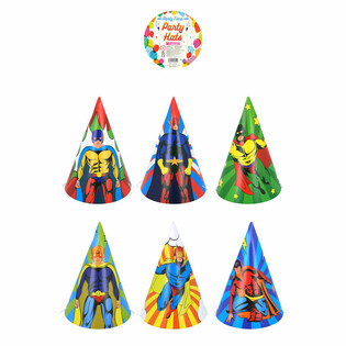 PARTYHATTER - MIX SUPERHELTER (120 stk)