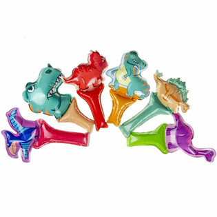 Selvoppblåsende Dinosaur Håndballonger (48 stk.)