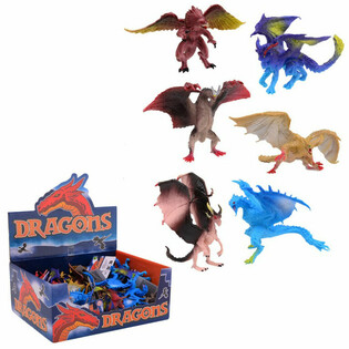Mix lekedrage-figurer i display (36 stk.)