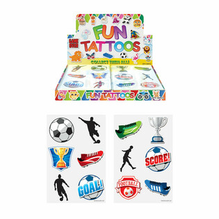 FUN TATTOOS - FOTBALL I DISPLAY (96 STYKK)