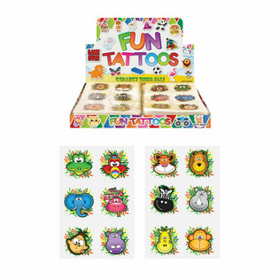 Morsomme Tatoveringer - Jungeldyr i Display (96 stk.)