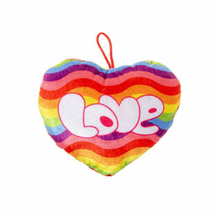 Plysj Regnbue Love-Hjerte (24 stk.)