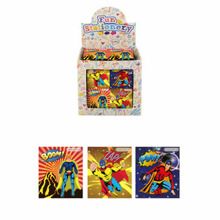 Mini Notisblokker - Modell: Superhelter i Display (480 stk.)