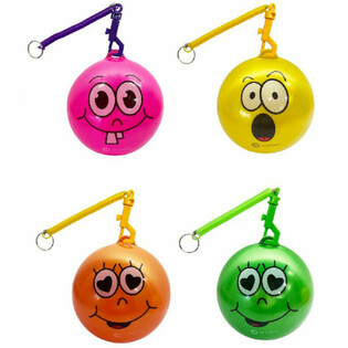 SMILEYBALL MED SNOR / BUNGEEBALL &Oslash;23 cm (10 stk.)
