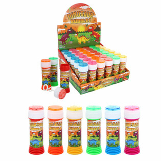Dinosaur S&aring;pebobler 50ml med Ferdighetsspill - Display 36 Stk
