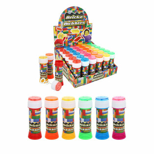 S&aring;pebobler Brickz / Byggeklosser 50ml - Display (36 stk.)