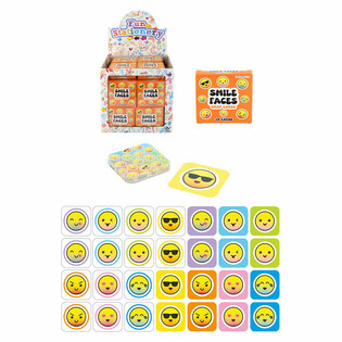 SMÅ MEMORY-SPILL - MODELL: SMILEY - I DISPLAY (64 stk.)