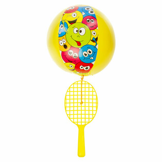 Paddle Racket med Ball - Smiley (12 stk.)