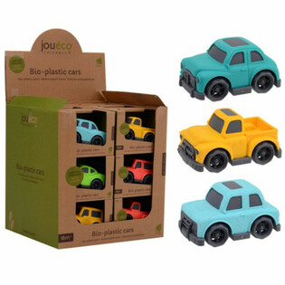 JOUECO - BIO-PLASTBILER I DISPLAY (18 stk)