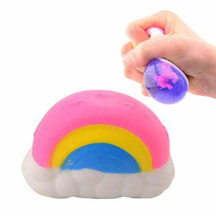 Regnbue Unicorn Squeeze Ball i Display (12 stk)