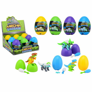 Stort Dinoegg Byggesett - Display (9 stk.)