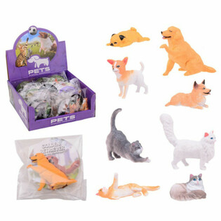 ANIMAL WORLD - KJÆLEDYRFIGURER I DISPLAY (36 stk.)