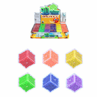 T&aring;lmodighetsspill Kube Labyrint Ballspill i Display (24 stk.)