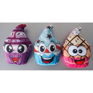 Plysj Cupcake - Fargemiks (24 stk.)