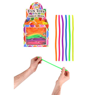 Stretchy Strings - Elastiske Snorer - Miks Farger - I Display (144 stk)