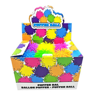 STOR PUFFERBALL - 15CM - I DISPLAY (12 stk)