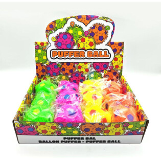 PUFFERBALL - 6.5CM - I DISPLAY (12 stk.)