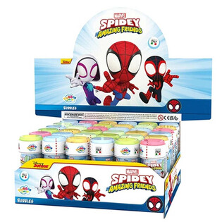 Spidey Spiderman Amazing Friends S&aring;pebobler - 60ml - Display (36 stk)