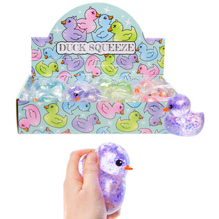 SQUEEZE DUCK AND - MIX FARGER - I DISPLAY (12 stk.)