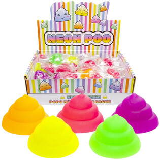 SQUEEZE NEON-B&AElig;SJ - MIX FARGER - I DISPLAY (50 stk.)