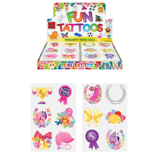 FUN TATTOOS - MODELL: PONNY I DISPLAY (96 stk.)