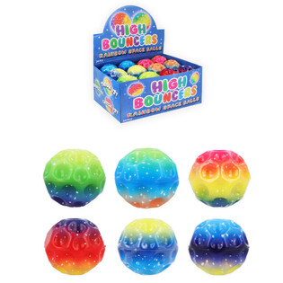 RAINBOW SPACE SPRETTBALLER I DISPLAY (24 stk.)