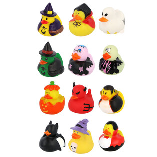 Halloween Badeender Mix (12 stk) - 6 x 5 cm