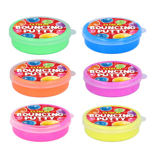 Sprettleire Bouncing Putty, 10g - Fargemiks (6 stk.)