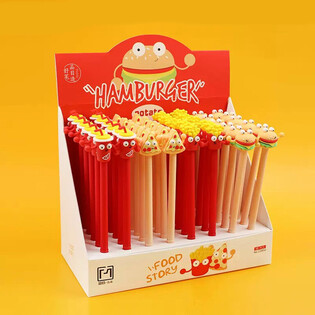 Fastfood Kulepenn i Display (48 stk.)