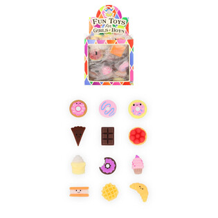 Squishy Deserter i Display (84 stk.) - Perfekt til Lykkepose