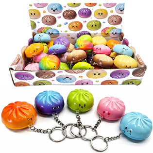 RAGE - SQUISHY DUMPLING N&Oslash;KKELRINGER - MIX FARGER - I DISPLAY (24 stk.)
