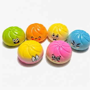 RAGE - Squishy Dumplings STOR (9 x 9 x 4 cm) - Viral 2026 Fidget Toy - MED HEADERKORT (24 stk)