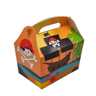MENYBOX MODELL: PIRAT - M&aring;l 18.5x12x19 CM - FOODBOX - KIDSBOX (24 stk.)