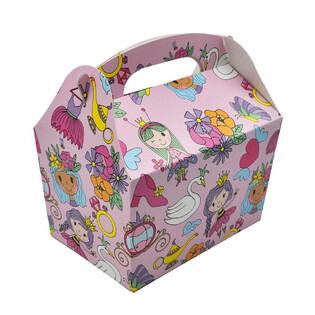 MENUBOX MODELL: PRINSESSE - M&aring;l 18.5x12x19 CM - FOODBOX - KIDSBOX (24 stk.)