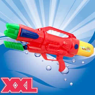 XXL VANNPISTOL - SUPER SOAKER VANNPISTOL - M&Aring;L: 63.5 x 10 x 26 CM - DOBBELT SKUDD VANNPISTOL (1 stk.)