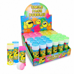 SÅPEBOBLER - SMILEY - 50ML I DISPLAY (36 stk.)